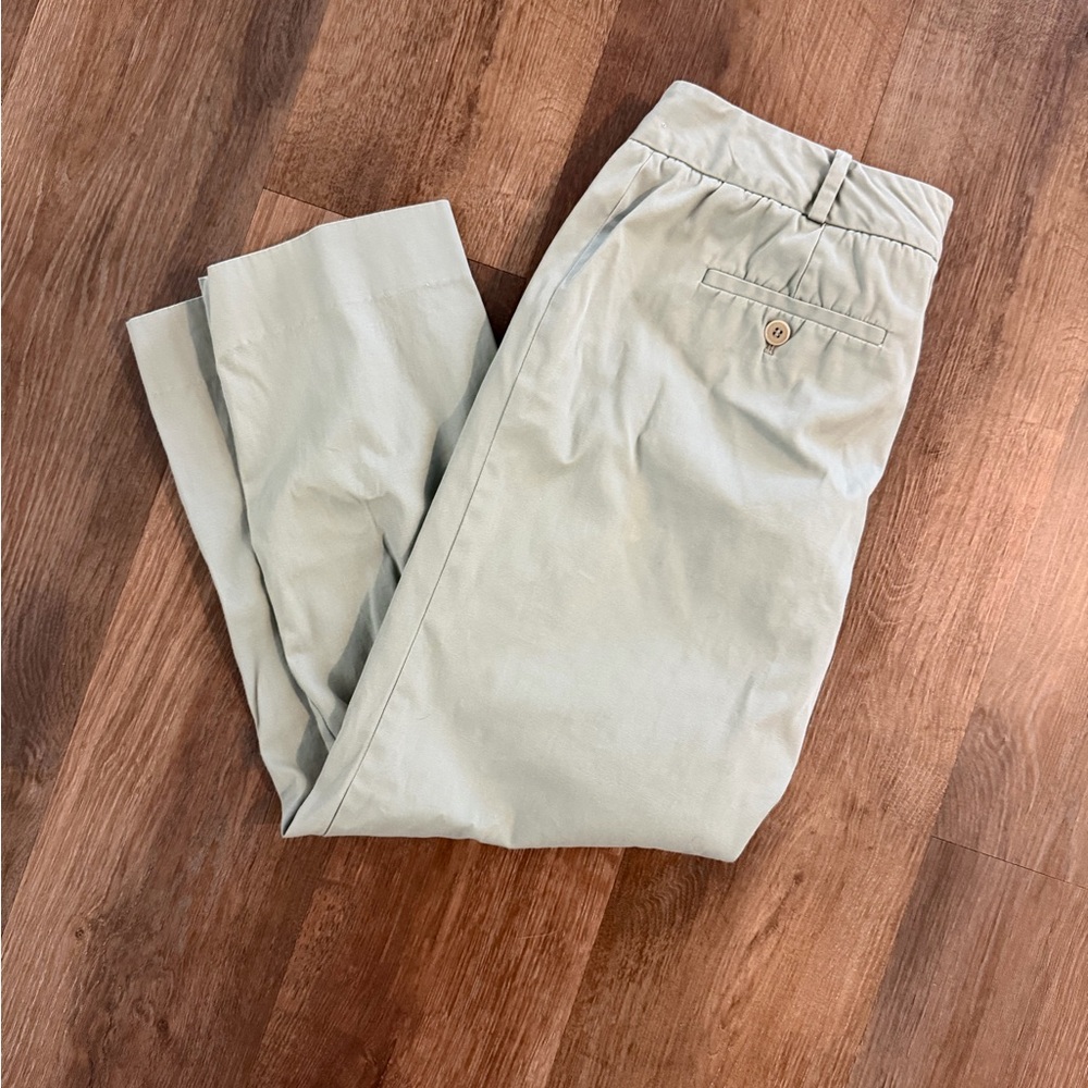 Talbots Cropped Ankle Pants in Light Sage